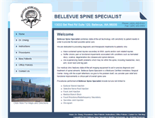 Tablet Screenshot of bellevuespinespecialist.com